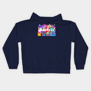 quarantine doodle gang Kids Hoodie